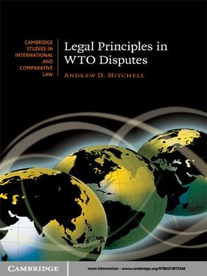 Cover of the book Legal Principles in WTO Disputes by Professor Ada Ferrer