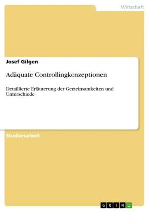 Cover of the book Adäquate Controllingkonzeptionen by Stefan Zeuge