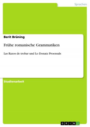 Cover of the book Frühe romanische Grammatiken by Tanja Manthey-Gutenberger