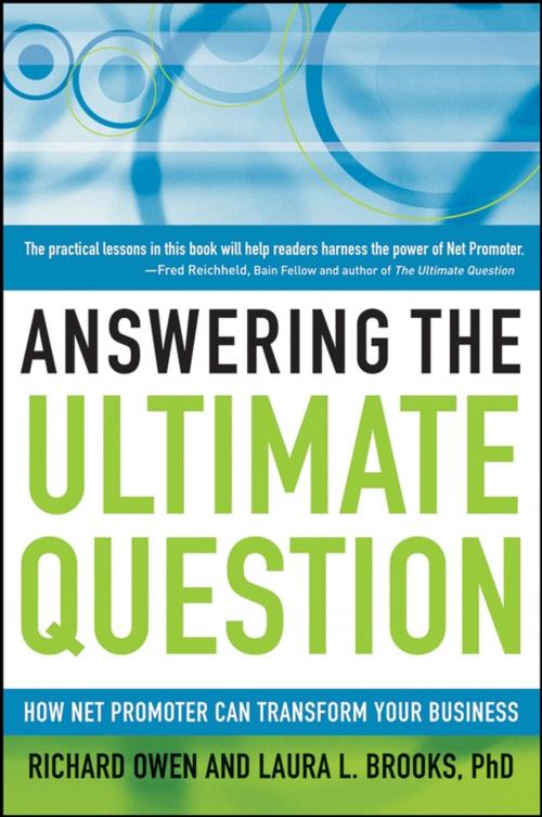 Cover of the book Answering the Ultimate Question by Richard Owen, Laura L. Brooks PhD, Wiley