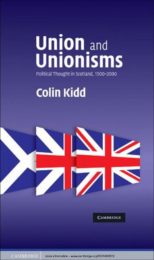 Cover of the book Union and Unionisms by Colin Kidd, Cambridge University Press