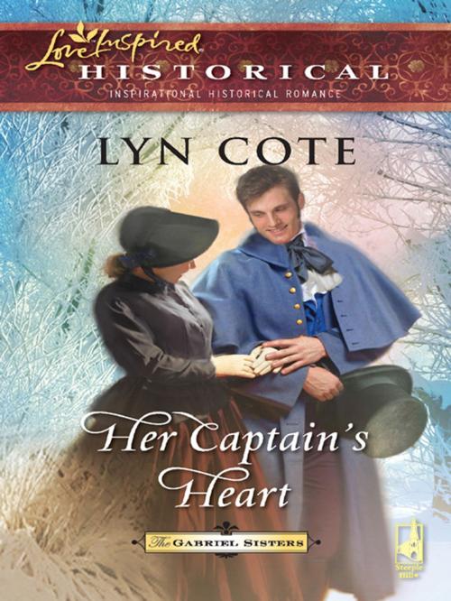 Cover of the book Her Captain's Heart by Lyn Cote, Steeple Hill