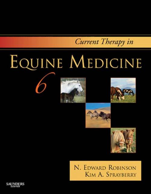 Cover of the book Current Therapy in Equine Medicine - E-Book by N. Edward Robinson, BVetMed, PhD, MRCVS Docteur Honoris Causa (Liege), Kim A. Sprayberry, DVM, DACVIM, Elsevier Health Sciences