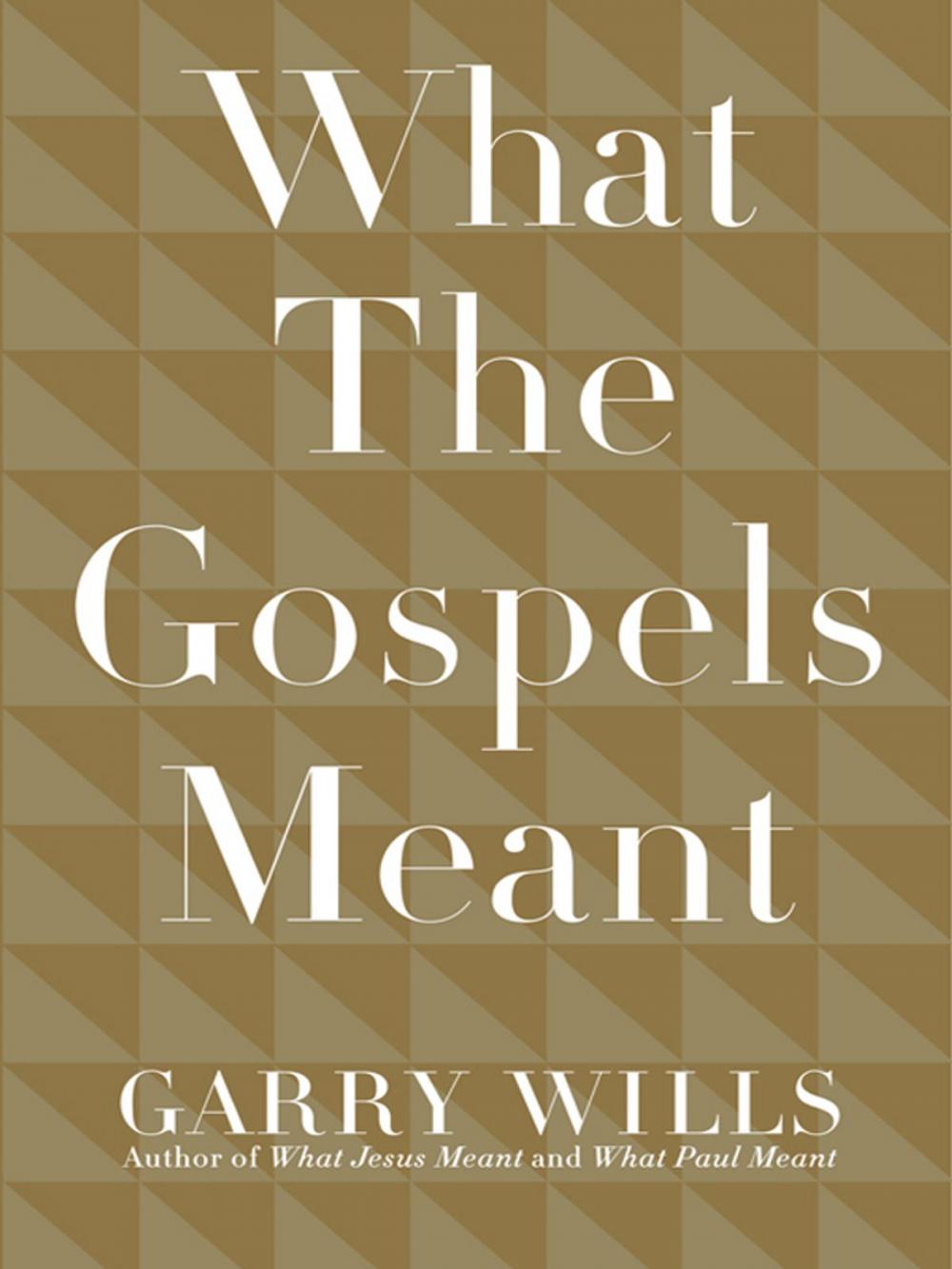 Big bigCover of What the Gospels Meant
