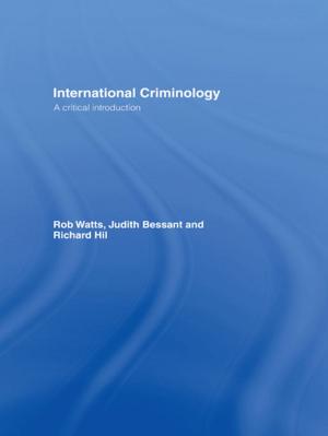 Cover of the book International Criminology by Timothy Flynn