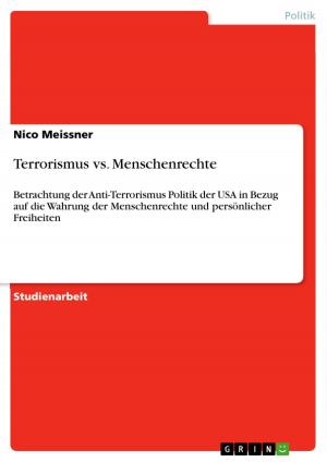 Cover of the book Terrorismus vs. Menschenrechte by Marius Heidenreich