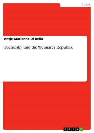 Cover of the book Tucholsky und die Weimarer Republik by Monika Goerke