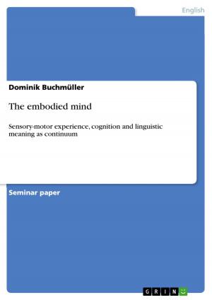 Cover of the book The embodied mind by Johannes Wiedemann