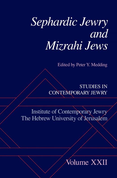 Cover of the book Sephardic Jewry and Mizrahi Jews by Peter Y. Medding, Oxford University Press