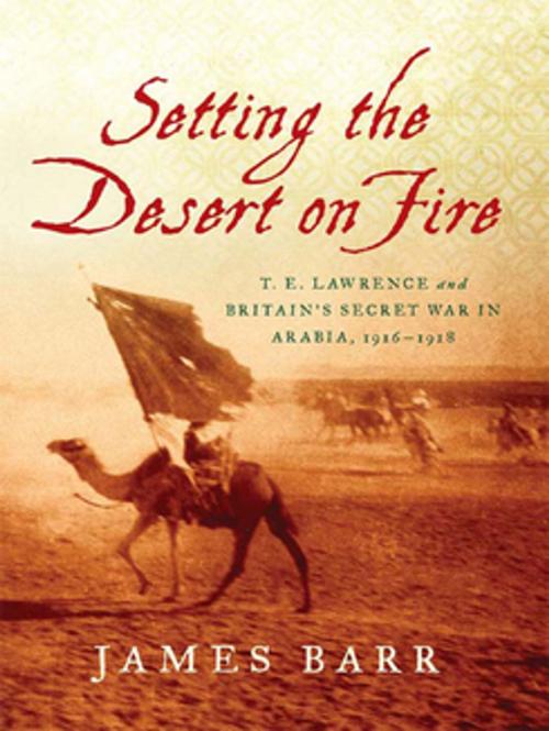 Cover of the book Setting the Desert on Fire: T. E. Lawrence and Britain's Secret War in Arabia, 1916-1918 by James Barr, W. W. Norton & Company