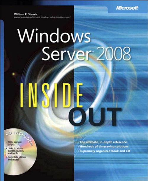 Cover of the book Windows Server 2008 Inside Out by William Stanek, Pearson Education