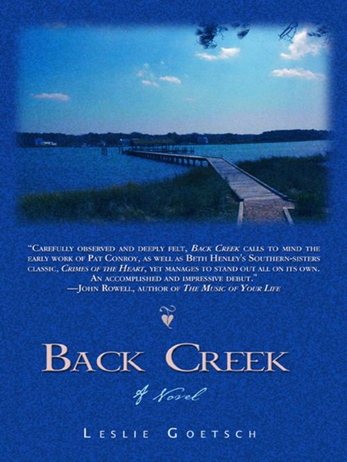 Cover of the book Back Creek by Leslie Goetsch, Bancroft Press