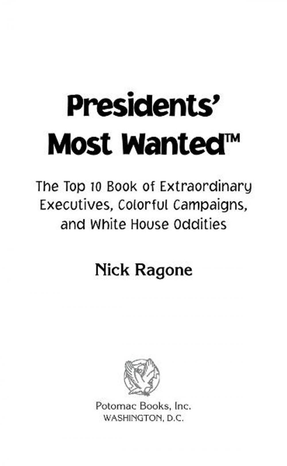 Big bigCover of Presidents' Most Wanted™