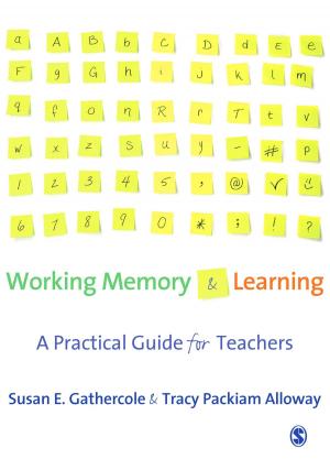 Cover of the book Working Memory and Learning by Professor Shlomo Maital, D V R Seshadri