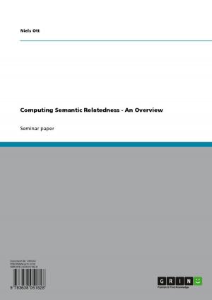Cover of the book Computing Semantic Relatedness by Anna Wengel
