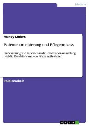 Cover of the book Patientenorientierung und Pflegeprozess by Joana Hegemann