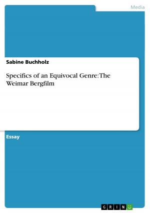 Cover of the book Specifics of an Equivocal Genre: The Weimar Bergfilm by Sarah Unthan