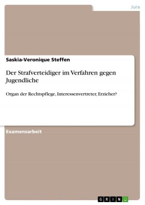 Cover of the book Der Strafverteidiger im Verfahren gegen Jugendliche by Sabine Riegler