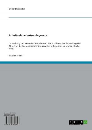 Cover of the book Arbeitnehmerentsendegesetz by Gabriele Weydert-Bales