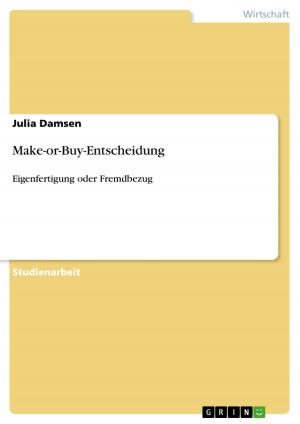 Cover of the book Make-or-Buy-Entscheidung by Julia Steblau