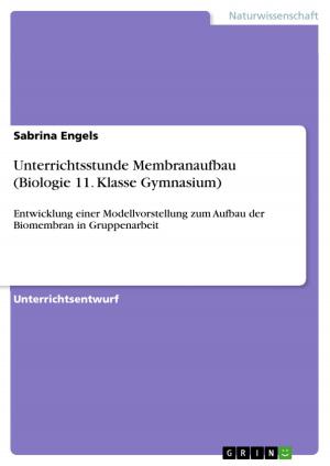 Cover of the book Unterrichtsstunde Membranaufbau (Biologie 11. Klasse Gymnasium) by Philipp-Michael Hebel