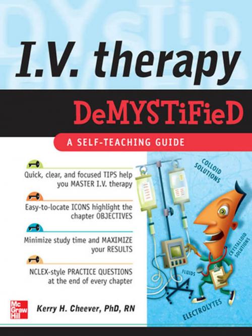Cover of the book IV Therapy Demystified by Kerry Cheever, McGraw-Hill Education
