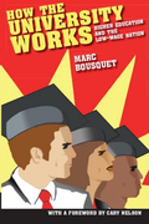 Cover of the book How the University Works by Marc Bousquet, Cary Nelson, NYU Press