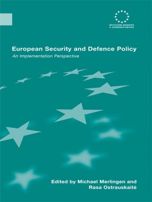 Cover of the book European Security and Defence Policy by , Taylor and Francis
