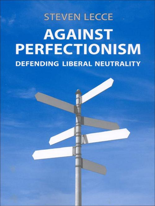 Cover of the book Against Perfectionism by Steven  Lecce, University of Toronto Press, Scholarly Publishing Division
