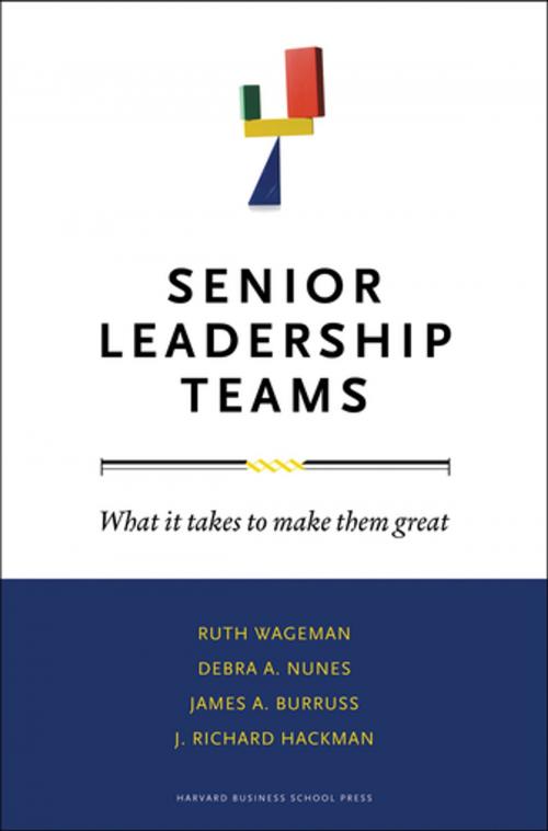 Cover of the book Senior Leadership Teams by Ruth Wageman, Debra A. Nunes, James A. Burruss, J. Richard Hackman, Harvard Business Review Press