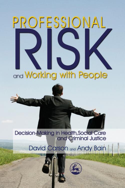 Cover of the book Professional Risk and Working with People by Andy Bain, David Carson, Jessica Kingsley Publishers