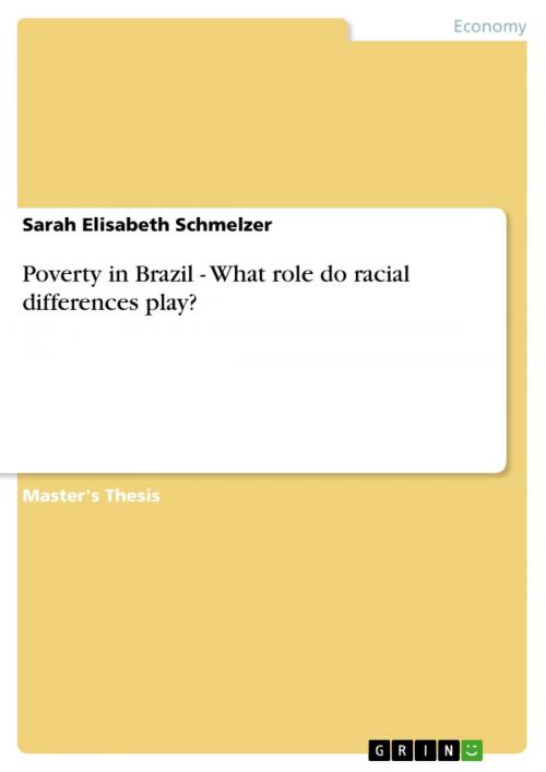 Cover of the book Poverty in Brazil - What role do racial differences play? by Sarah Elisabeth Schmelzer, GRIN Publishing