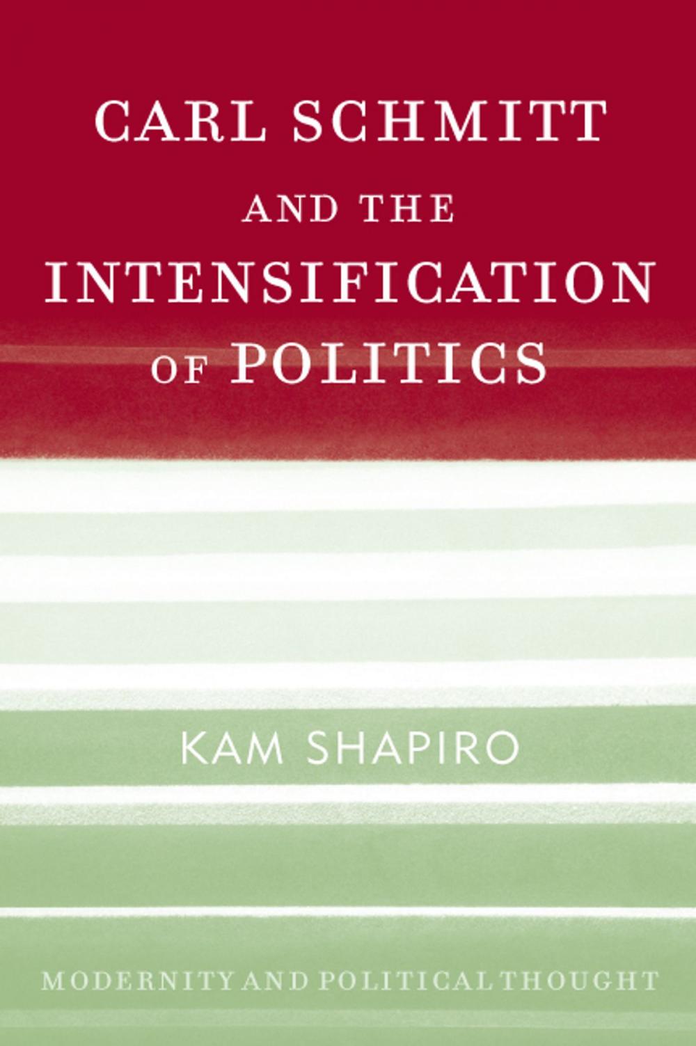 Big bigCover of Carl Schmitt and the Intensification of Politics