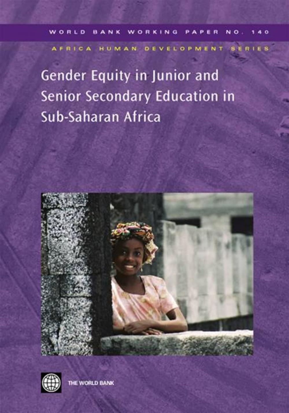 Big bigCover of Gender Equity In Junior And Senior Secondary Education In Sub-Saharan Africa