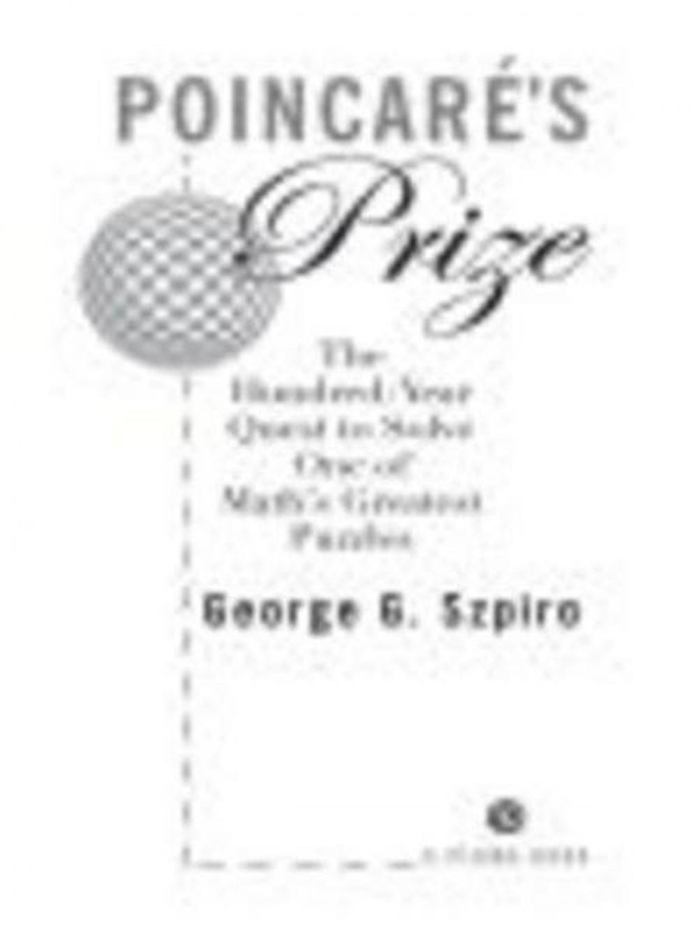 Big bigCover of Poincare's Prize