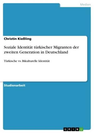 Cover of the book Soziale Identität türkischer Migranten der zweiten Generation in Deutschland by Beate Knecht