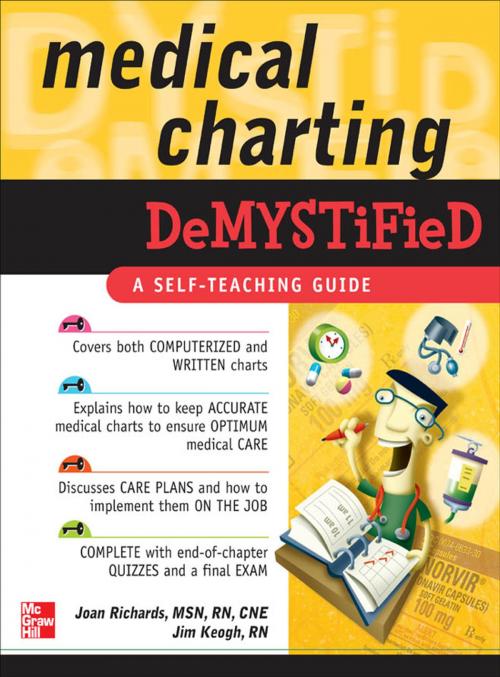 Cover of the book Medical Charting Demystified by Joan Richards, Jim Keogh, McGraw-Hill Education