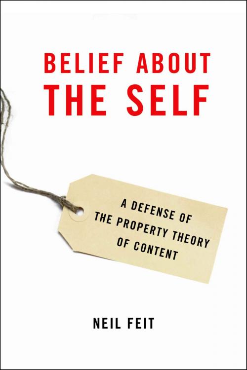 Cover of the book Belief about the Self by Neil Feit, Oxford University Press