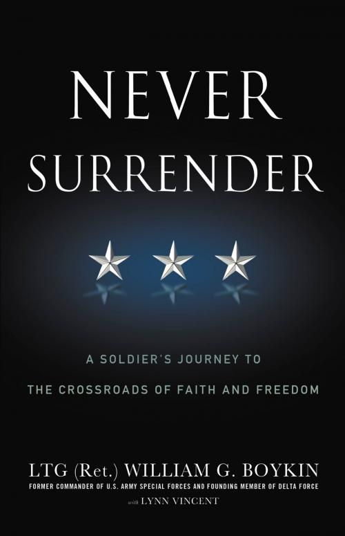 Cover of the book Never Surrender by Jerry Boykin, FaithWords