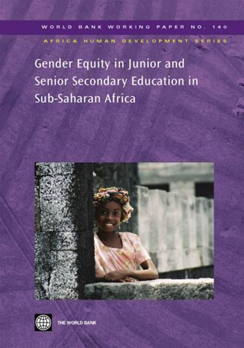 Cover of the book Gender Equity In Junior And Senior Secondary Education In Sub-Saharan Africa by World Bank; Sutherland-Addy Esi, World Bank
