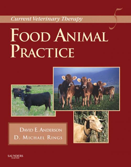 Cover of the book Current Veterinary Therapy - E-Book by David E. Anderson, DVM, MS, DACVS, Michael Rings, DVM, MS, DACVIM, Elsevier Health Sciences