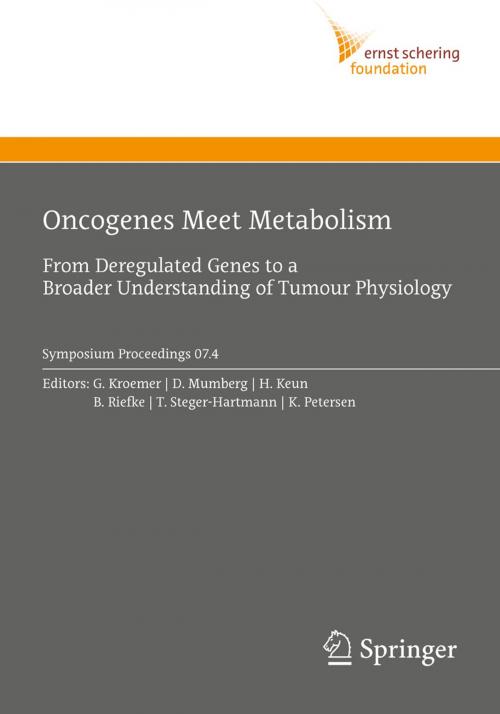 Cover of the book Oncogenes Meet Metabolism by , Springer Berlin Heidelberg