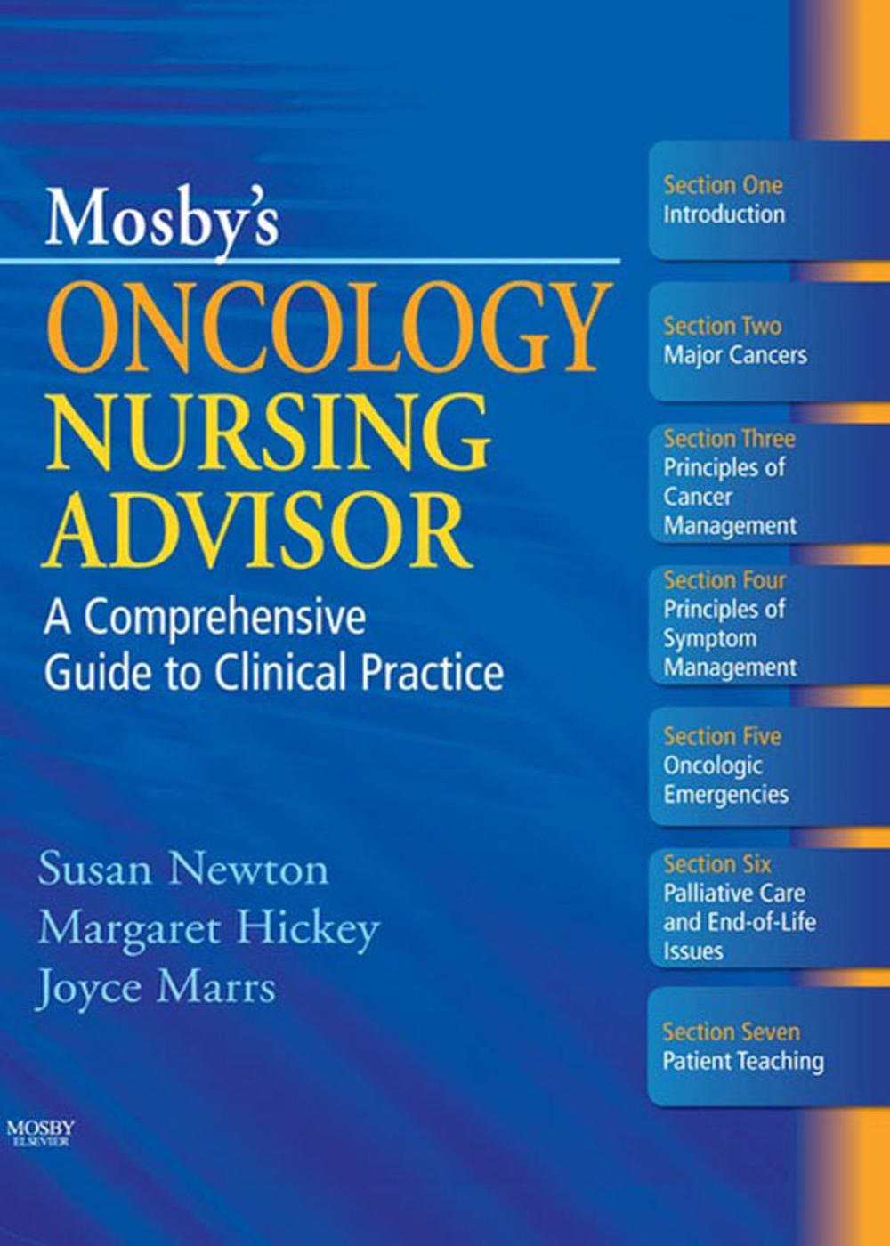 Big bigCover of Mosby's Oncology Nursing Advisor