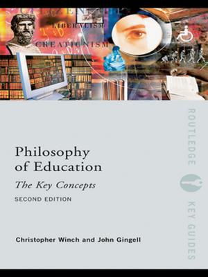 Cover of the book Philosophy of Education: The Key Concepts by Carl Cone