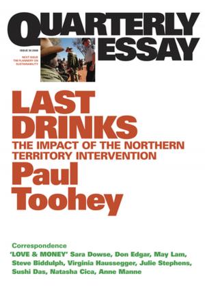 Book cover of Quarterly Essay 30 Last Drinks