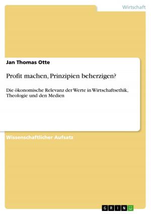 Book cover of Profit machen, Prinzipien beherzigen?