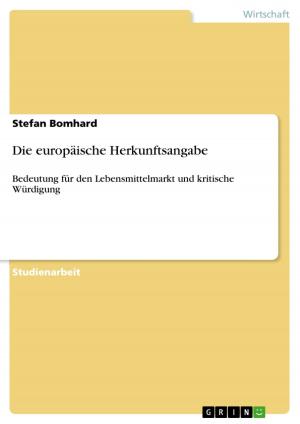 Cover of the book Die europäische Herkunftsangabe by Michael Schmitt