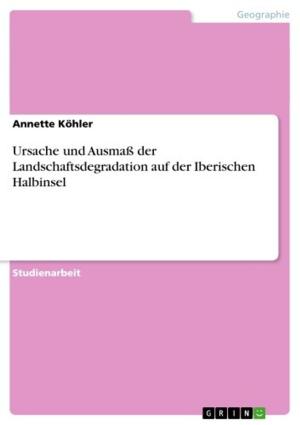 Cover of the book Ursache und Ausmaß der Landschaftsdegradation auf der Iberischen Halbinsel by Christine Recker