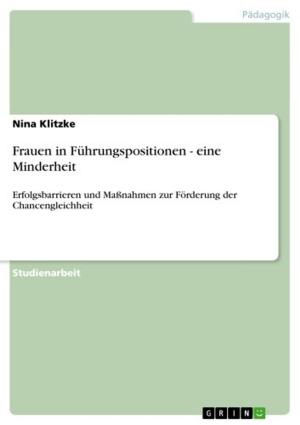 Cover of the book Frauen in Führungspositionen - eine Minderheit by Doug Robertson