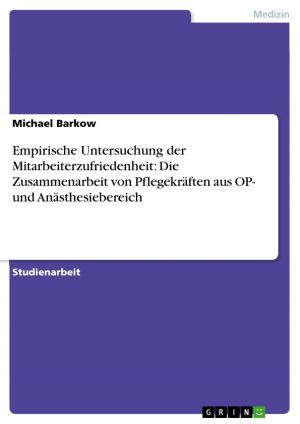 Cover of the book Empirische Untersuchung der Mitarbeiterzufriedenheit: Die Zusammenarbeit von Pflegekräften aus OP- und Anästhesiebereich by Peter Franken